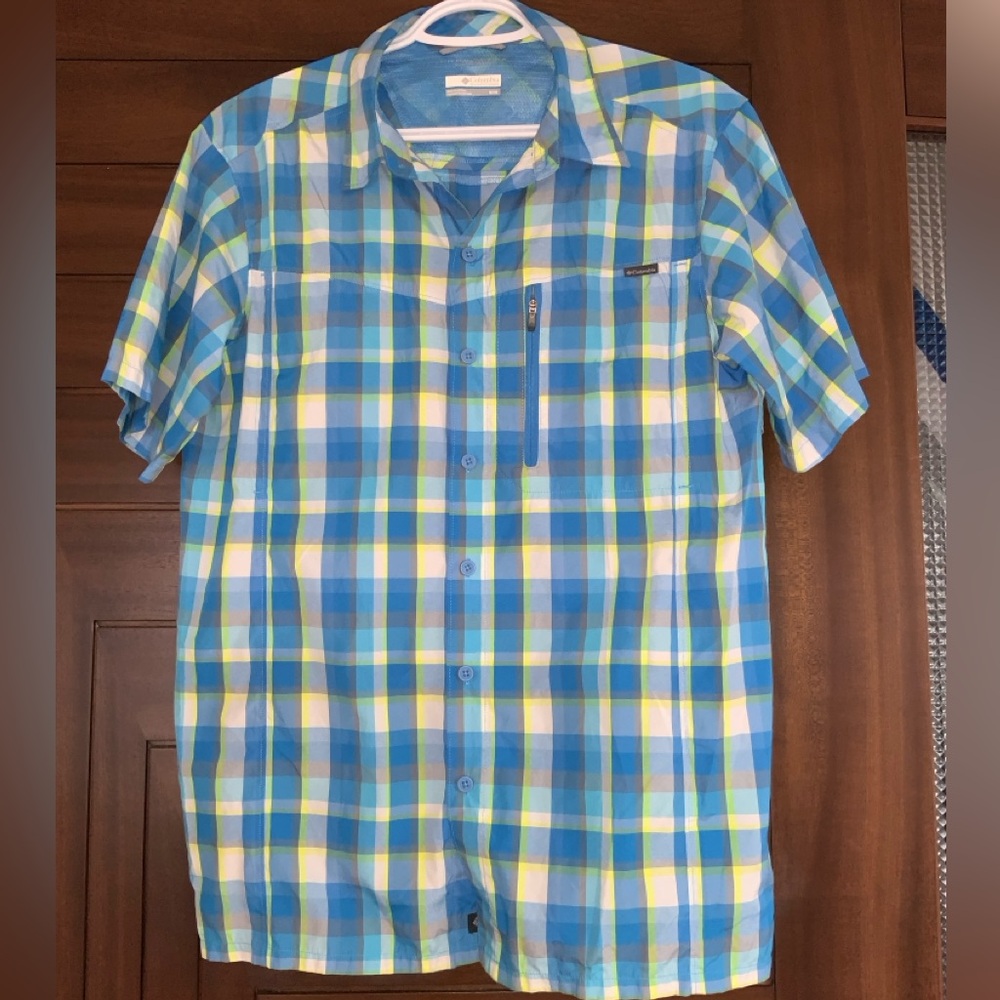 COLUMBIA Shirt Short Sleeve Shirt, Size M